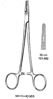 Needle Holder, Mayo-Heger